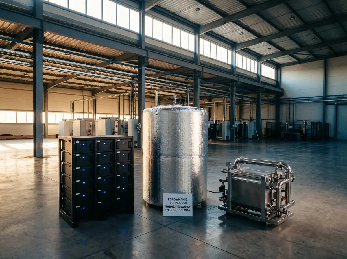 Porównanie technologii magazynowania energii: baterie litowo-jonowe, termiczne i wodorowe