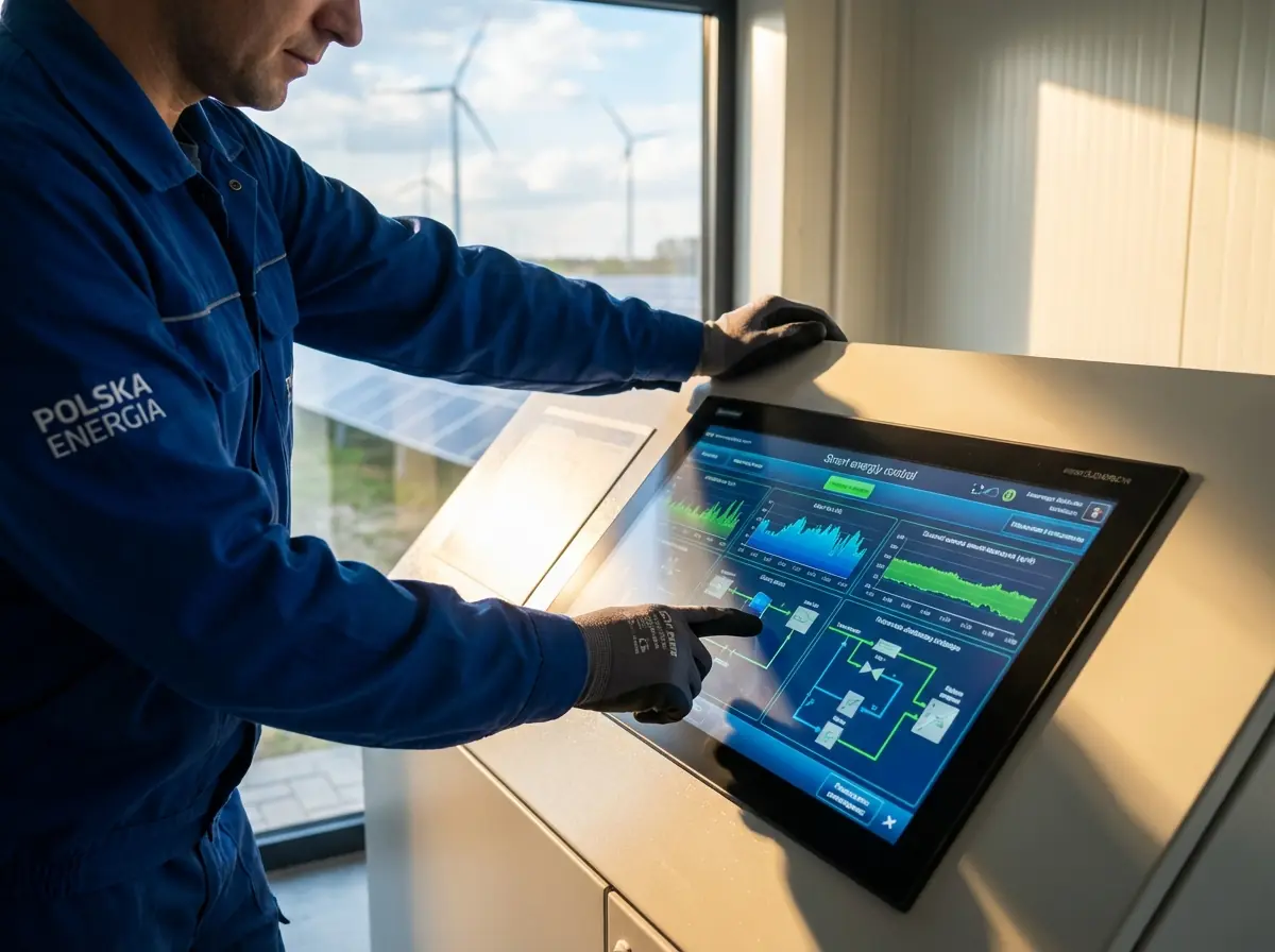 Automatic energy control on the touch panel of an EMS system